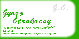 gyozo otrokocsy business card